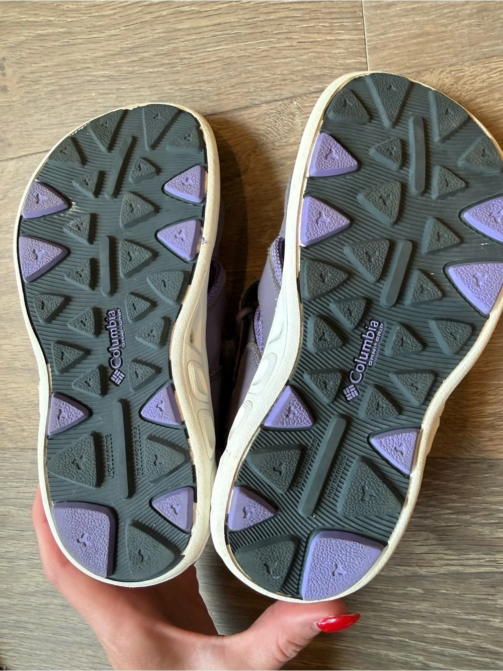 Columbia Kids' Purple Sport Sandals size 2 big girls